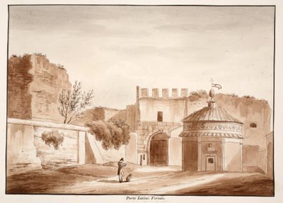 The Porta Latina, closed by Agostino Tofanelli